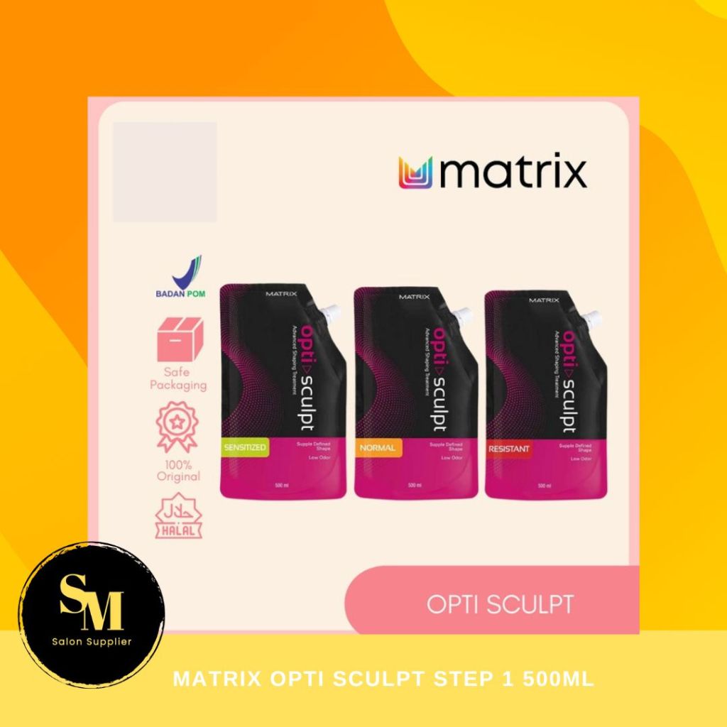 Matrix Opti Sculpt Step 1 500ml - Smoothing/Pelurusan Rambut Keratin
