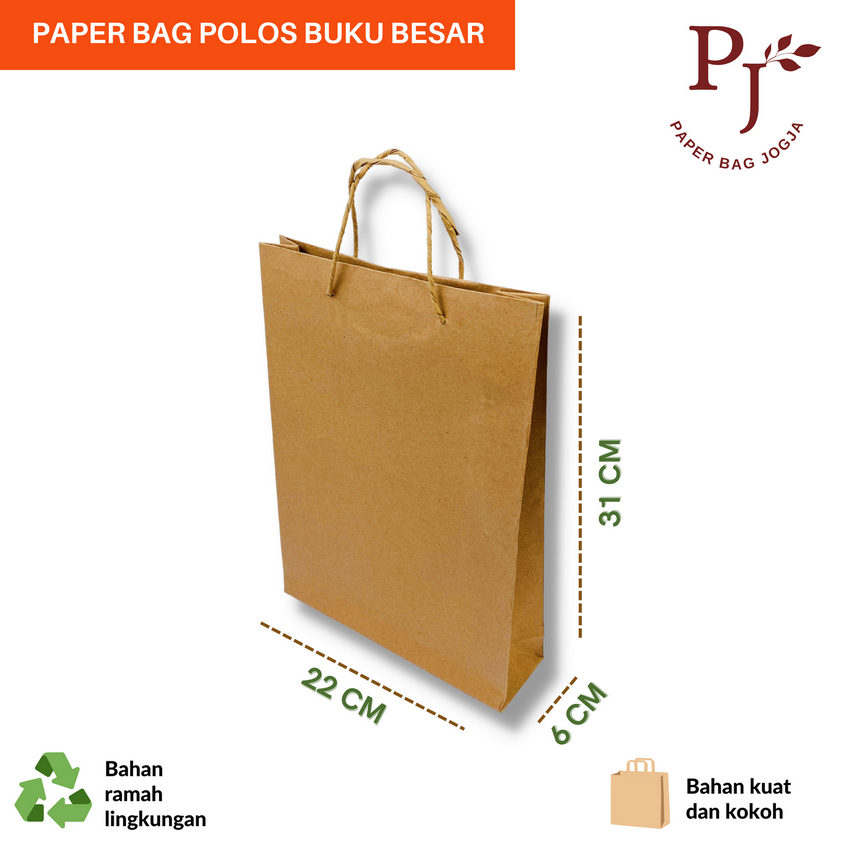 

PAPERBAG POLOS/ TAS BUKU BESAR