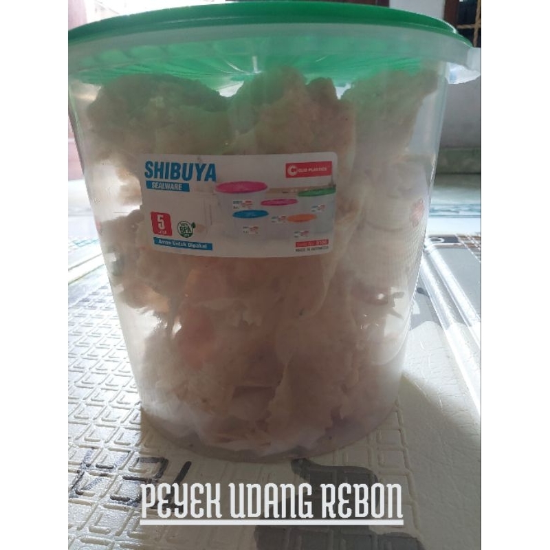 

PEYEK UDANG REBON TOPLES 5 LITER HOMEMADE