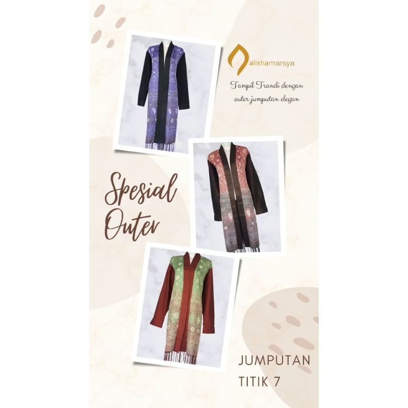 Outer Jumputan Lengan Panjang dan Tanpa Lengan