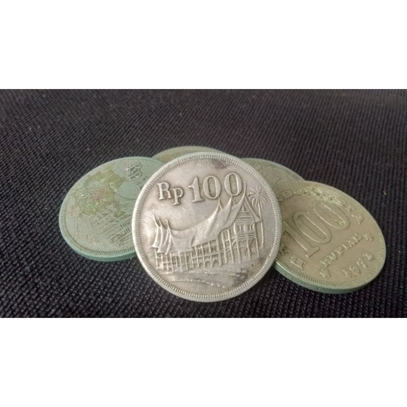 uang koin kuno 100 thn 1973