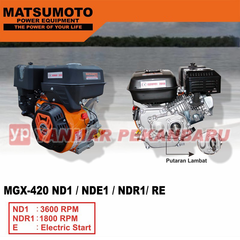 Mesin Penggerak Bensin /  Gasoline Engine 18 HP MGX 420 ND1 MATSUMOTO