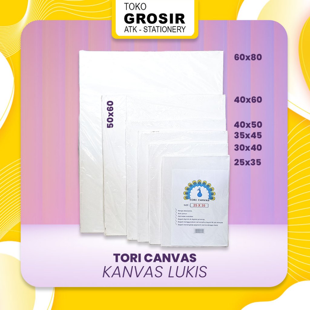 

Kanvas Tori / Canvas / Kanvas Lukis TORI - Toko Grosir ATK Stationery