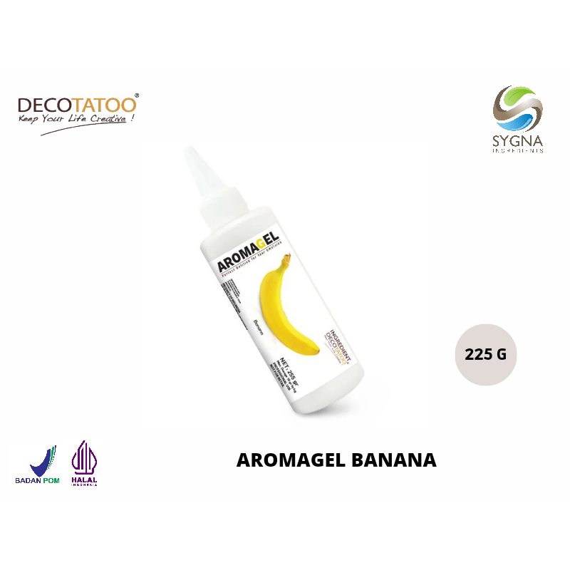 

Aromagel Banana 255 gr - Decotatoo (Perisa Makanan & Minuman)