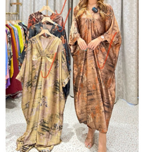 Kaftan Silk motif batik