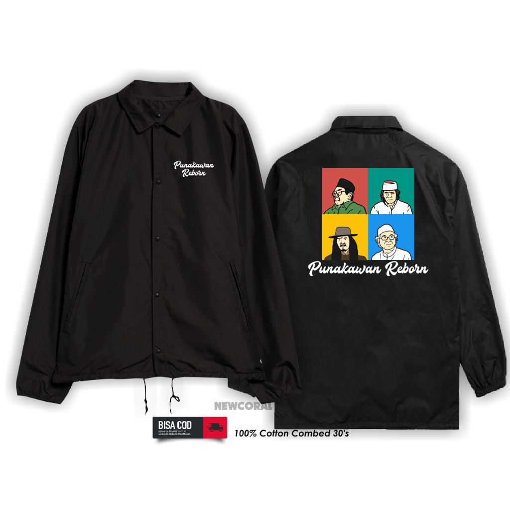 Jaket coach Islam / tokoh muslim / Punokawan Reborn bahan waterproof kualitas distro termurah