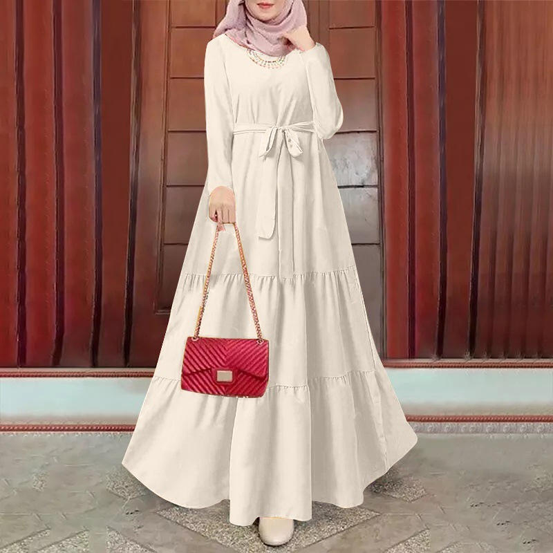 abaya Gamis Wanita Muslim Dress cantik Murah kekinian gamis remaja prempuan jubah hitam wanita dress muslim abaya remaja