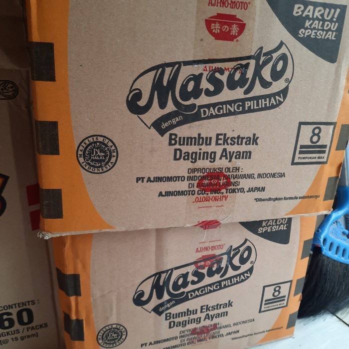 

Masako Bumbu Kaldu Penyedap Rasa Ayam/8.5gr. 1 dus isi 720pcs