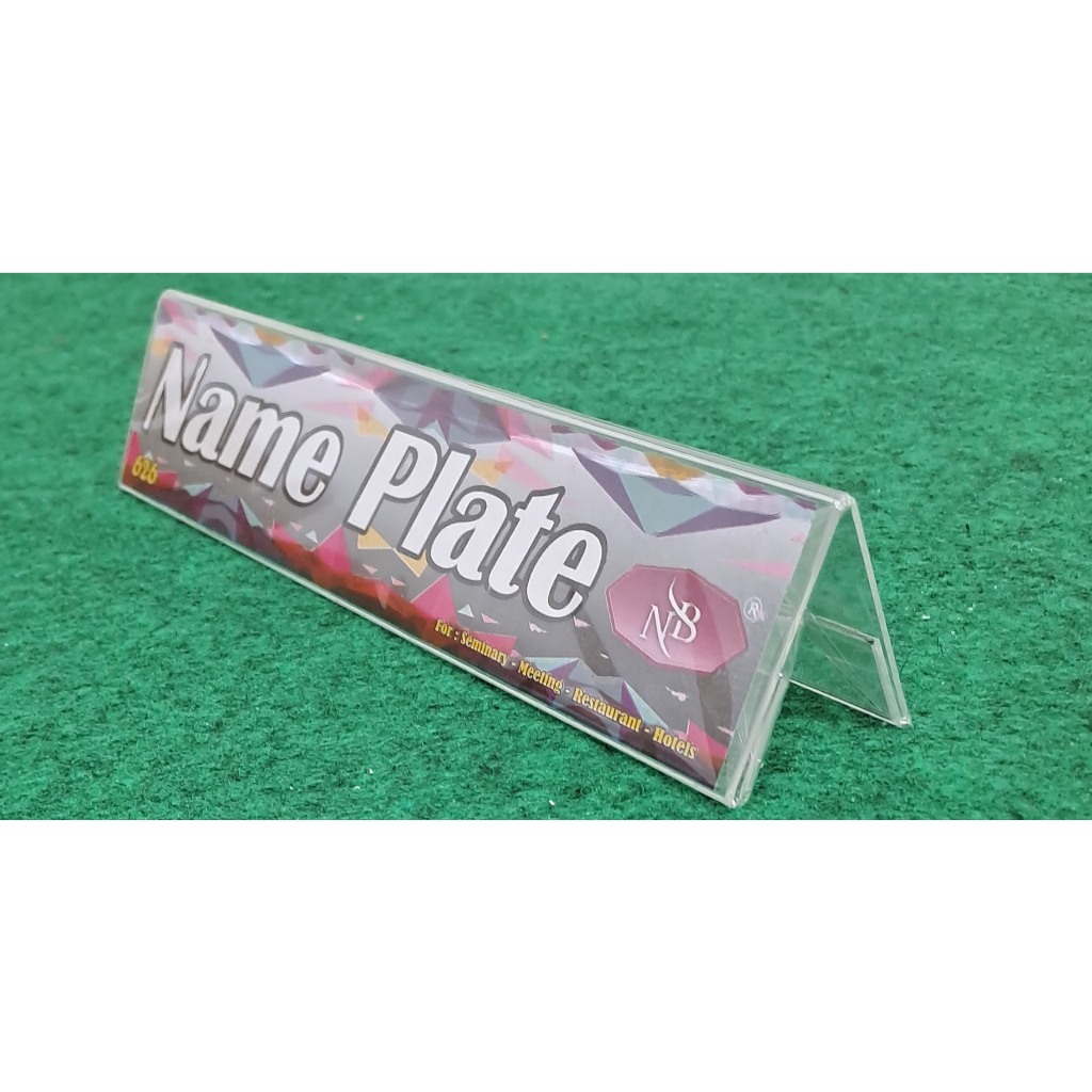 

Acrylic/Akrilik Name Plate/ Sign Name 6x26cm