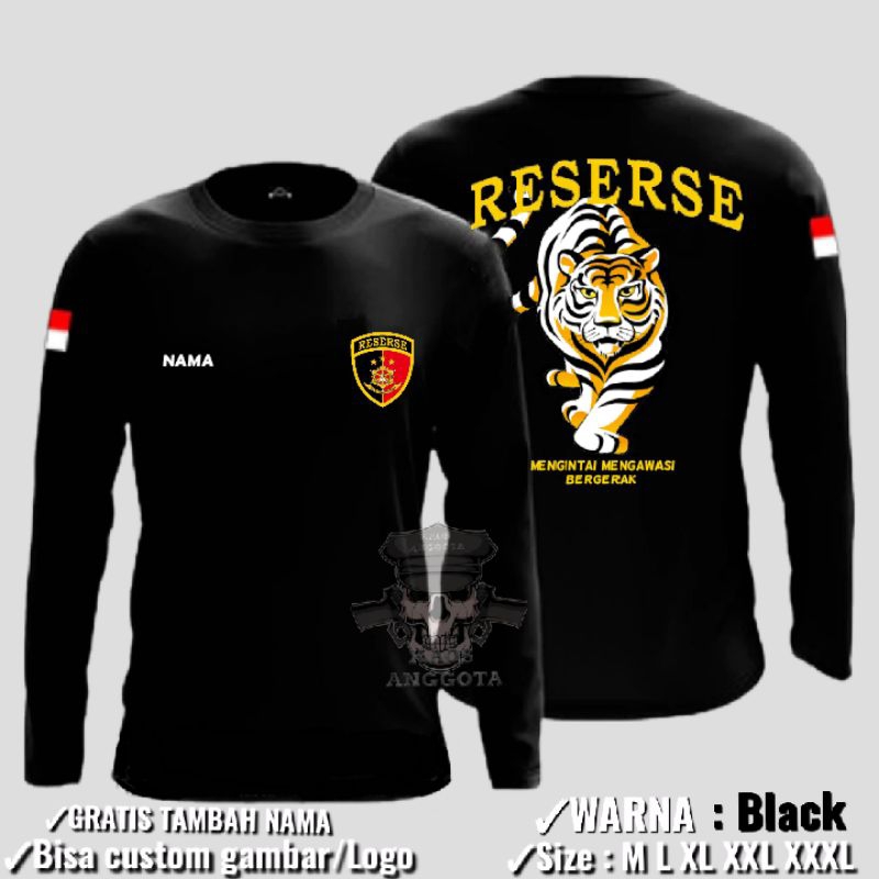 KAOS POLISI TANGAN PANJANG RESERSE TERBARU - T SHIRT POLISI RESERSE