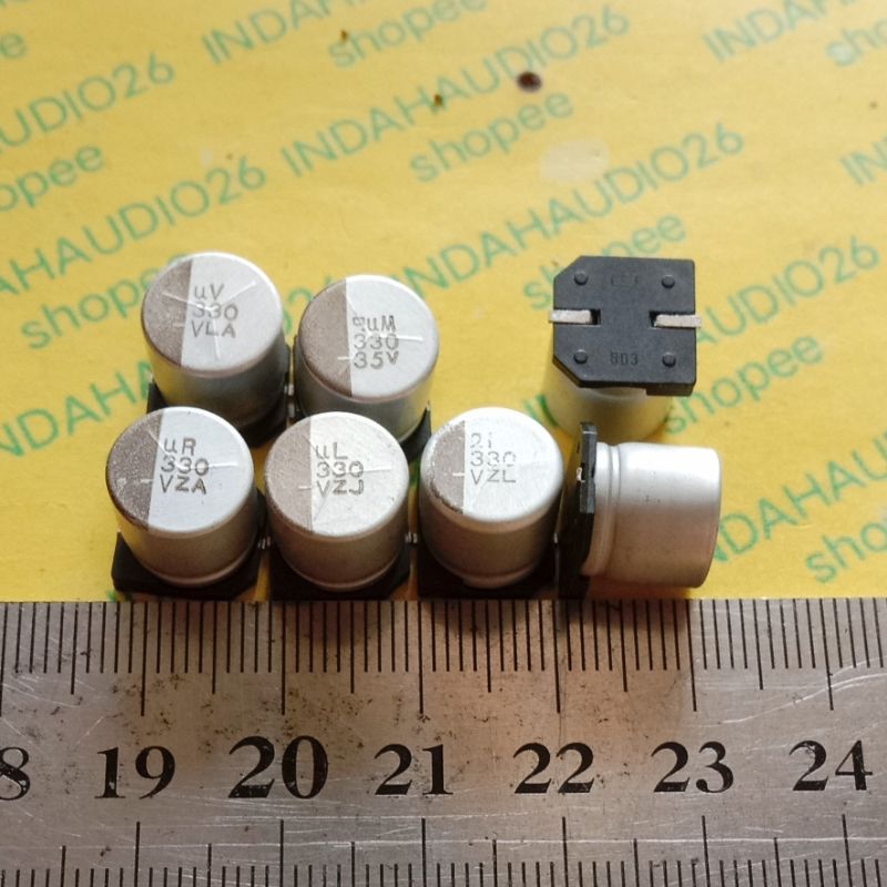 d10x10mm 330uf  V 35v elko smd kapasitor 330 uf elco solid capacitor