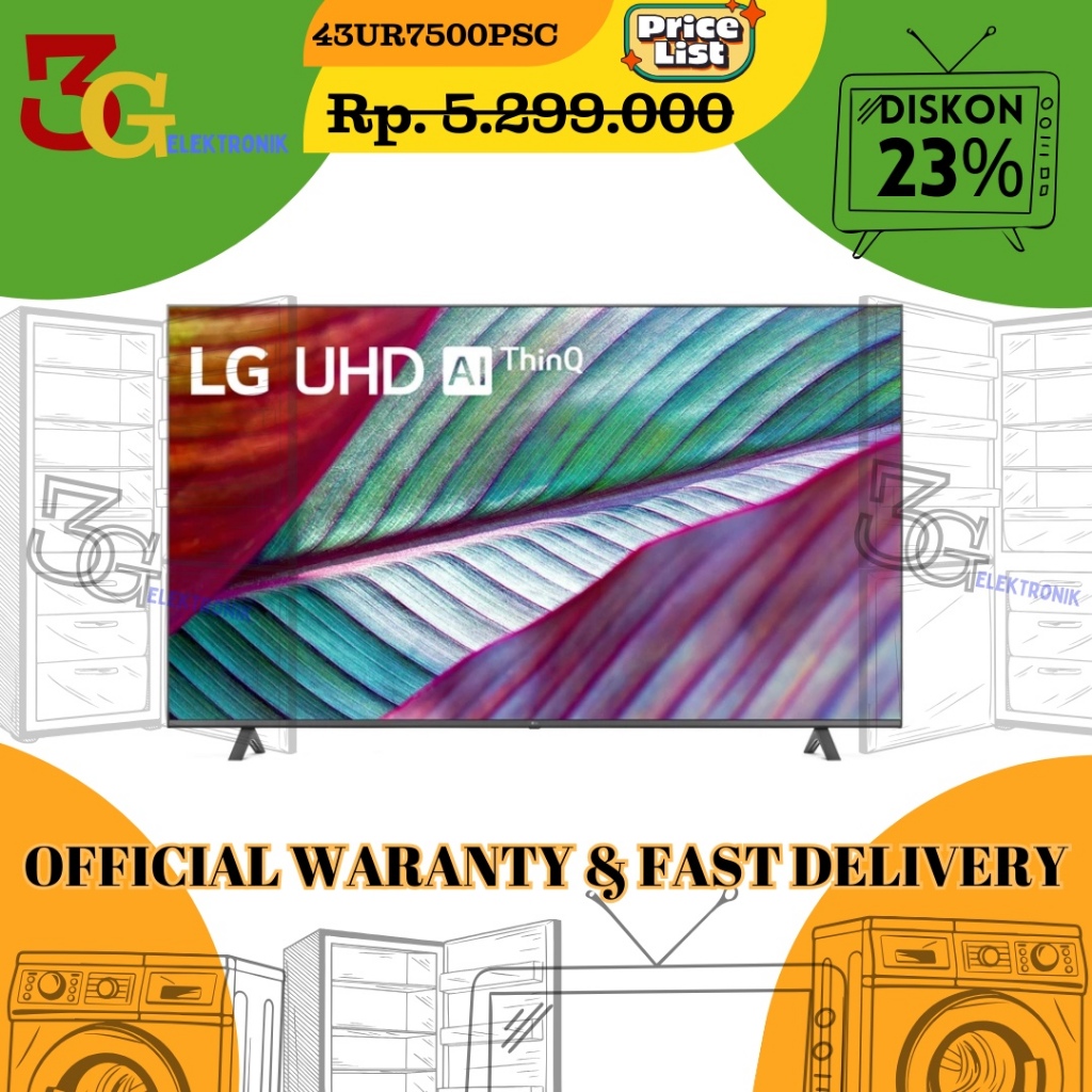 LG UHD SMART TV 43'' 43UR7500PSC
