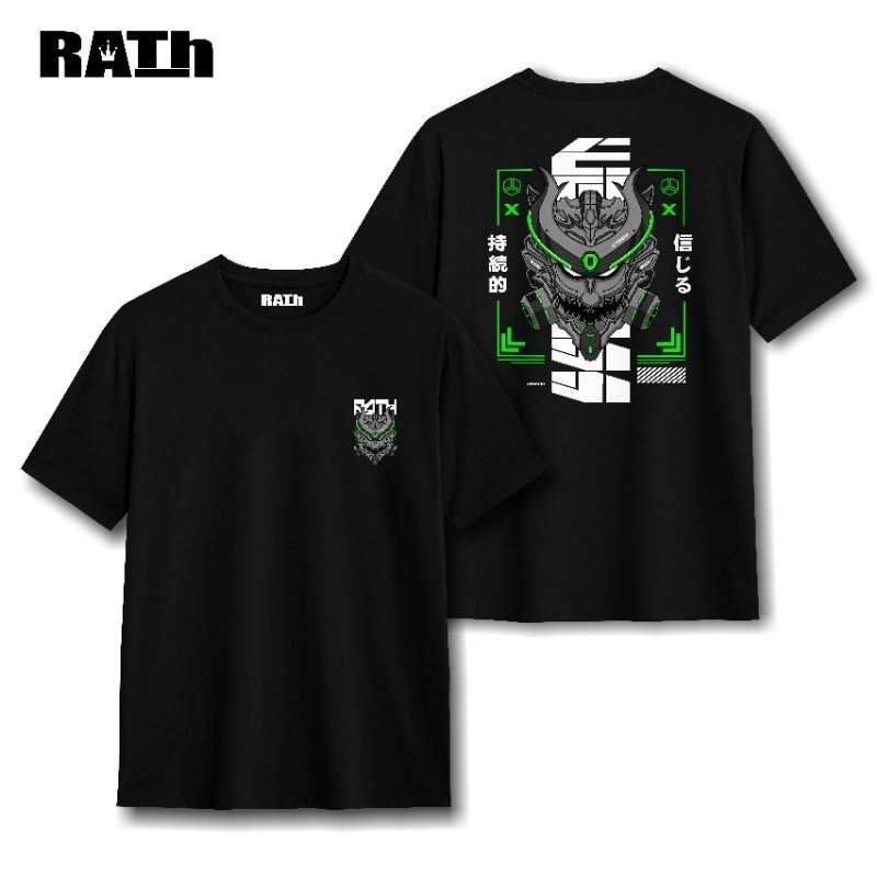Kaos RATh - Oni Cyborg - Hitam