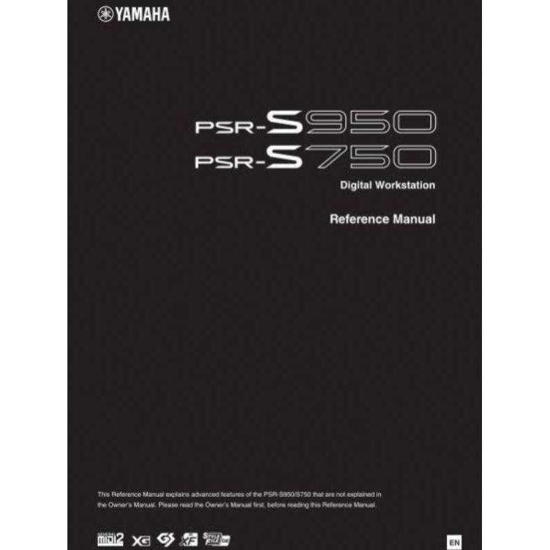 Manual Book PSR-S950/PSR-S750