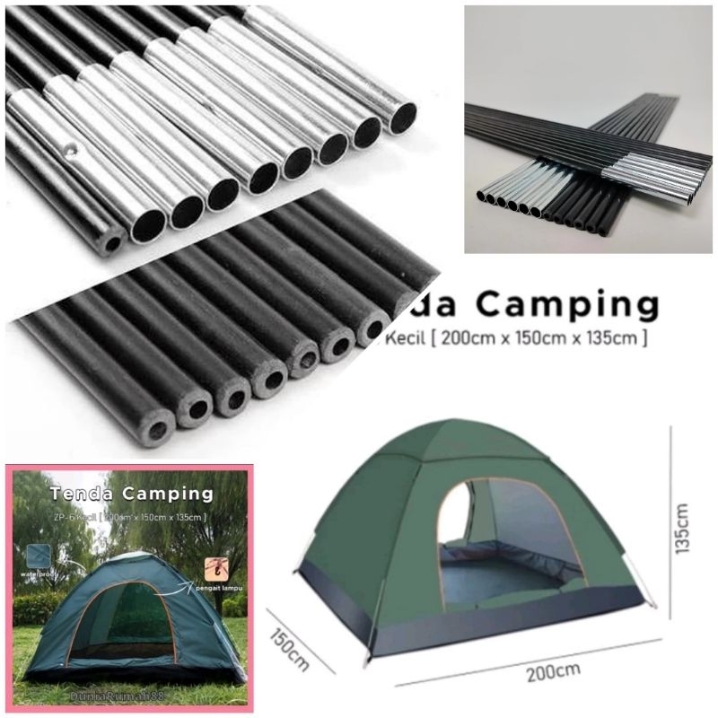 frame tenda fiber/ kerangka tenda camping 1 rangkai 1  lonjor panjang tinggal pasang