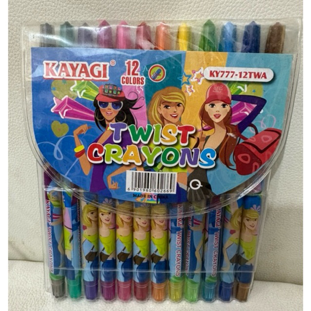 

CRAYON KAYAGI PUTAR KY777 12 WARNA