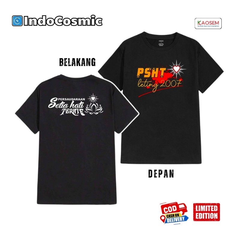 KAOS PSHT LETING 2007/ T-shirts PSHT PSHT BOJONEGORO / KAOS PSHT