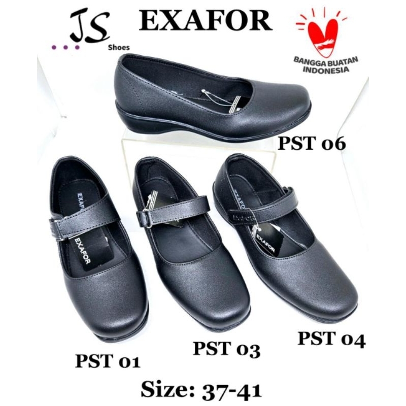 EXAFOR PST - SEPATU FANTOFEL SEPATU SEKOLAH CEWEK DEWASA MERK EXAFOR ORIGINAL