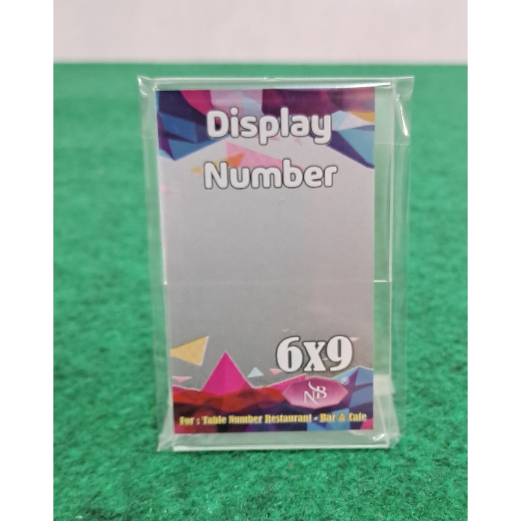 

Display Number/ No Meja Acrylic L khusus - 6x9cm