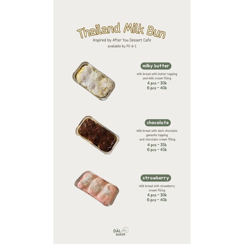 

Thailand Milk Bun