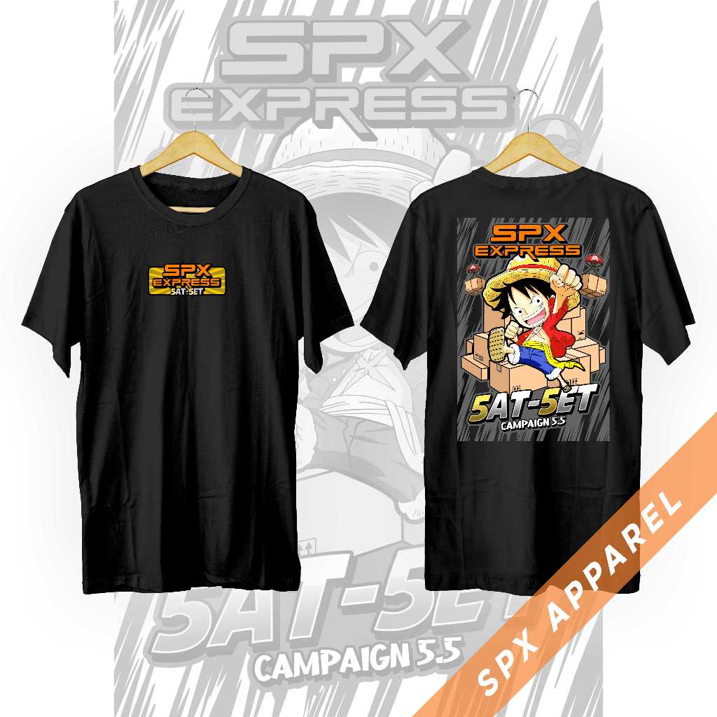 Kaos Kurir SPX Express 5.5 | 5at-5et Luffy One Piece