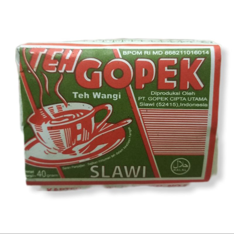 

Teh gopek 40 gram per slop isi 10 pcs