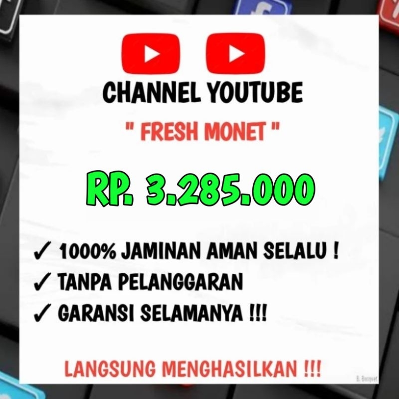 CHANNEL YOUTUBE MONET SEPAKET ADSENSE