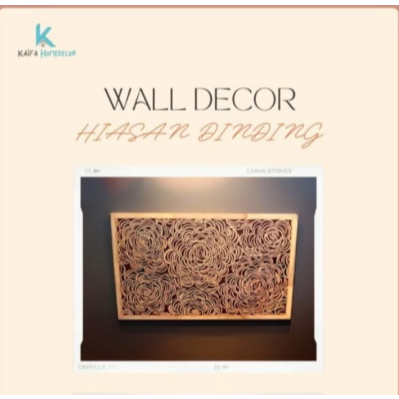 Hiasan Dinding Anyaman Bambu / Wall Decor / Dekorasi Ruangan / Hiasan Dinding/ Wall Decor Model Akar