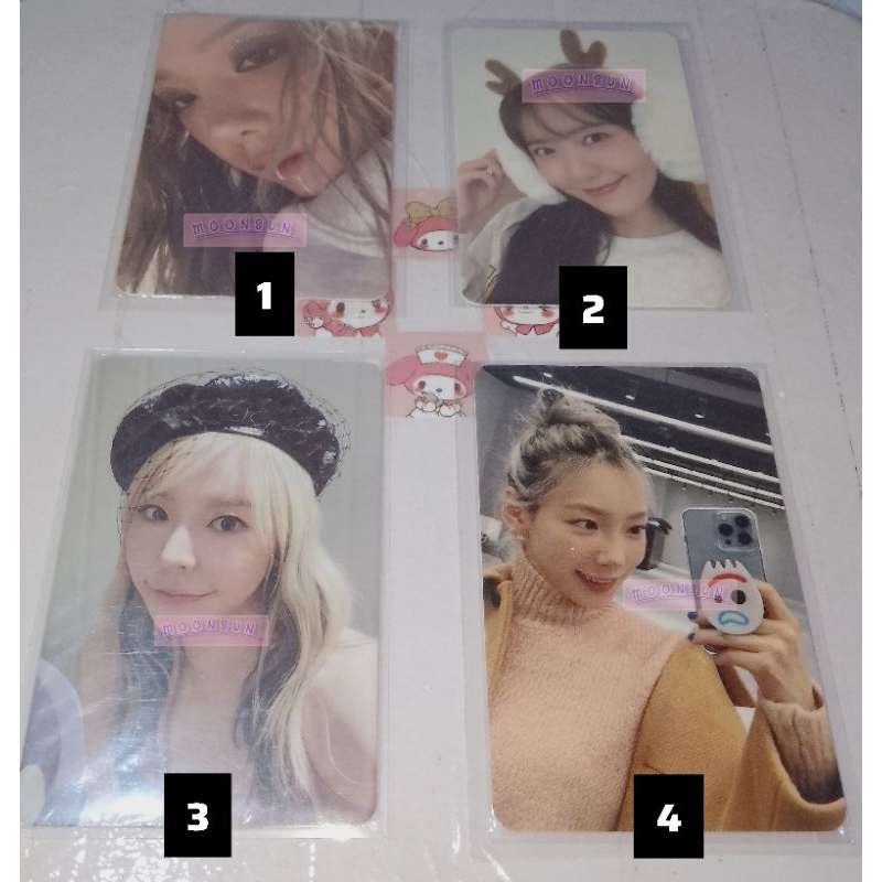 photocard official taeyeon yoona sunny girls generation seulgi red velvet giselle aespa