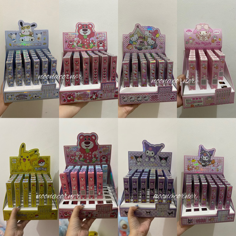 

Blind Box Pen / Pulpen Gel Sanrio Lotso Pikachu Original License Kuromi Pochacco My Melody Cinnamoroll Hello Kitty
