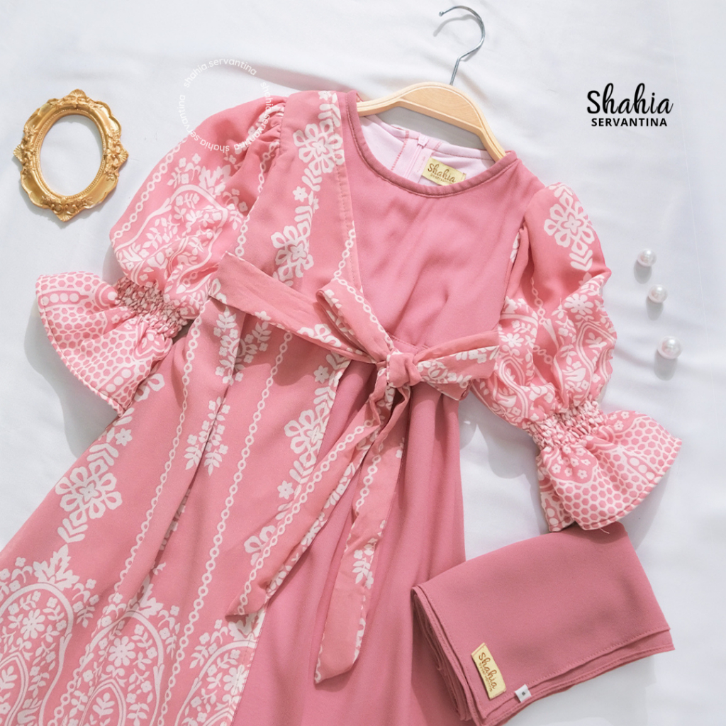 Shahia Servantina - Aisla Set Dress Anak Perempuan Couple Mom & kids
