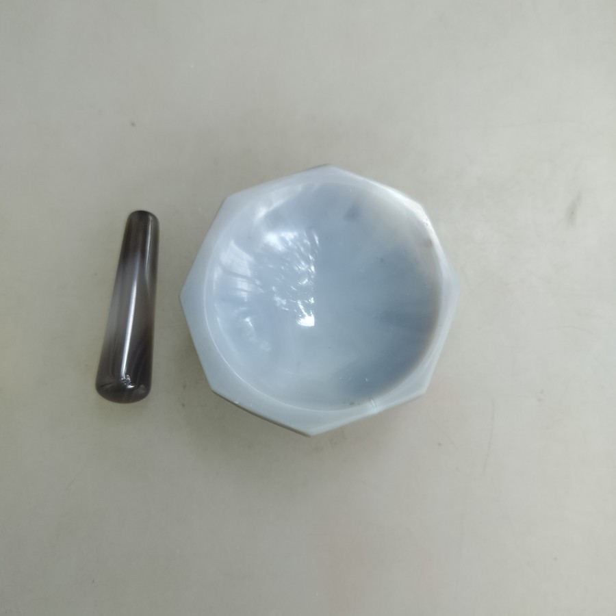 agate mortar and pestle 6 cm