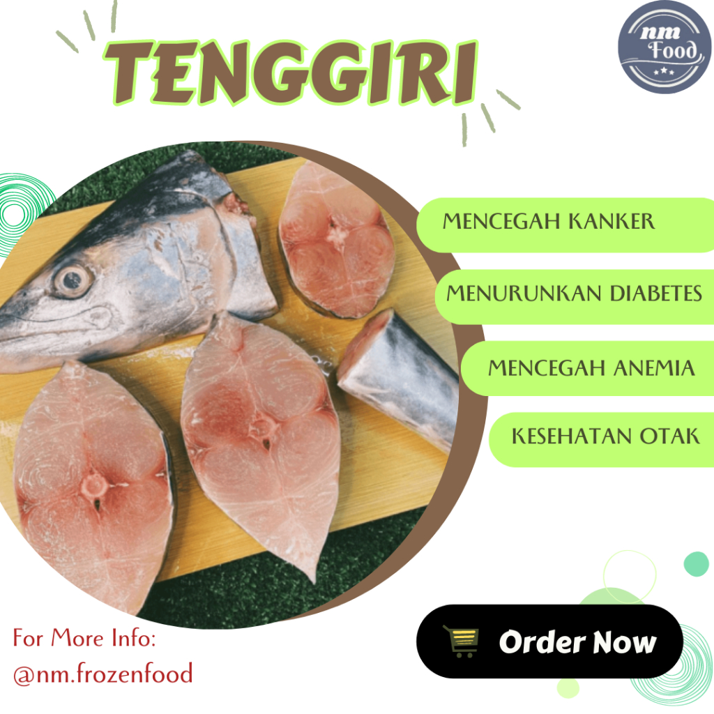 

Ikan Tenggiri Potong Frozen 500 Gram
