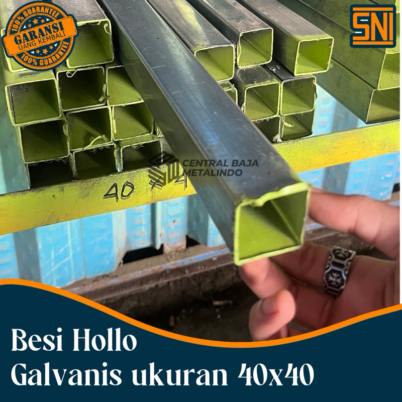 Besi HOLLO GALVANIS 40X40