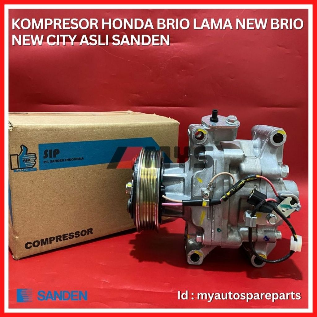 COMPRESSOR AC Mobil HONDA Brio Lama New Brio New City KOMPRESOR ASLI SANDEN