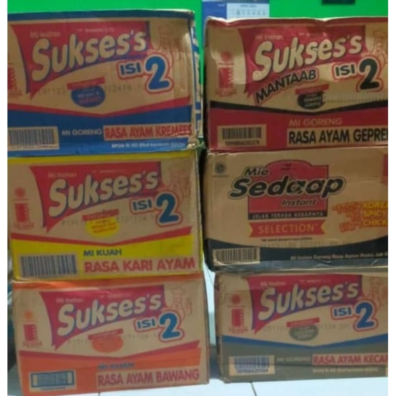 

Mie Sukses's Isi 2 dan Mie Sedap All Varian 1dus