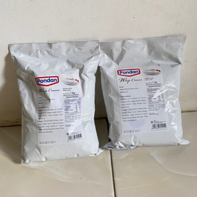 

Pondan Whip Cream Tepung Premiks 1 Kg