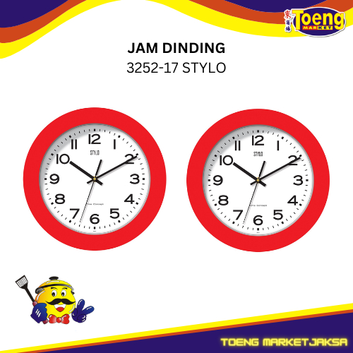 Jam Dinding Analog - JAM DINDING 3252-17 STYLO