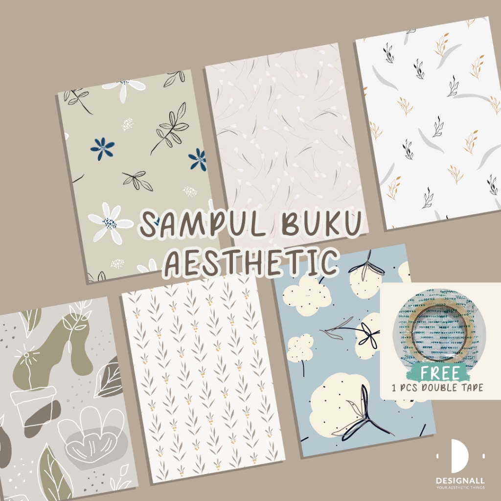 

(ISI 6 PCS) Designall Sampul Buku Aesthetic - Sampul Buku Motif - Sampul Buku Bigboss / Sidu - SY