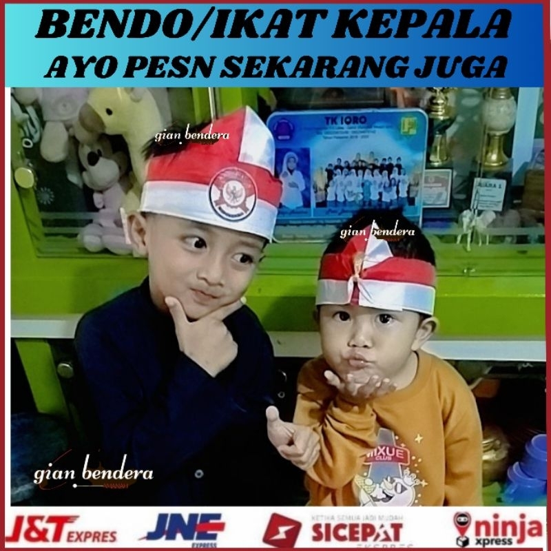 bendo ikat kepala merah putih 17 agustus