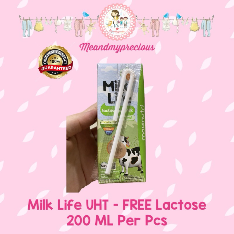 

MMP - MilkLife susu segar UHT bebas laktosa free lactose 200ml Per Pcs