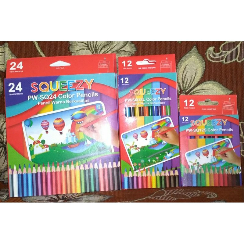 

PENSIL WARNA SQUEEZY|COD|PENSIL WARNA WARNI|PENSIL SEKOLAH|PENSIL MEWARNAI|ALAT TULIS SEKOLAH|PENSIL WARNA MURAH|