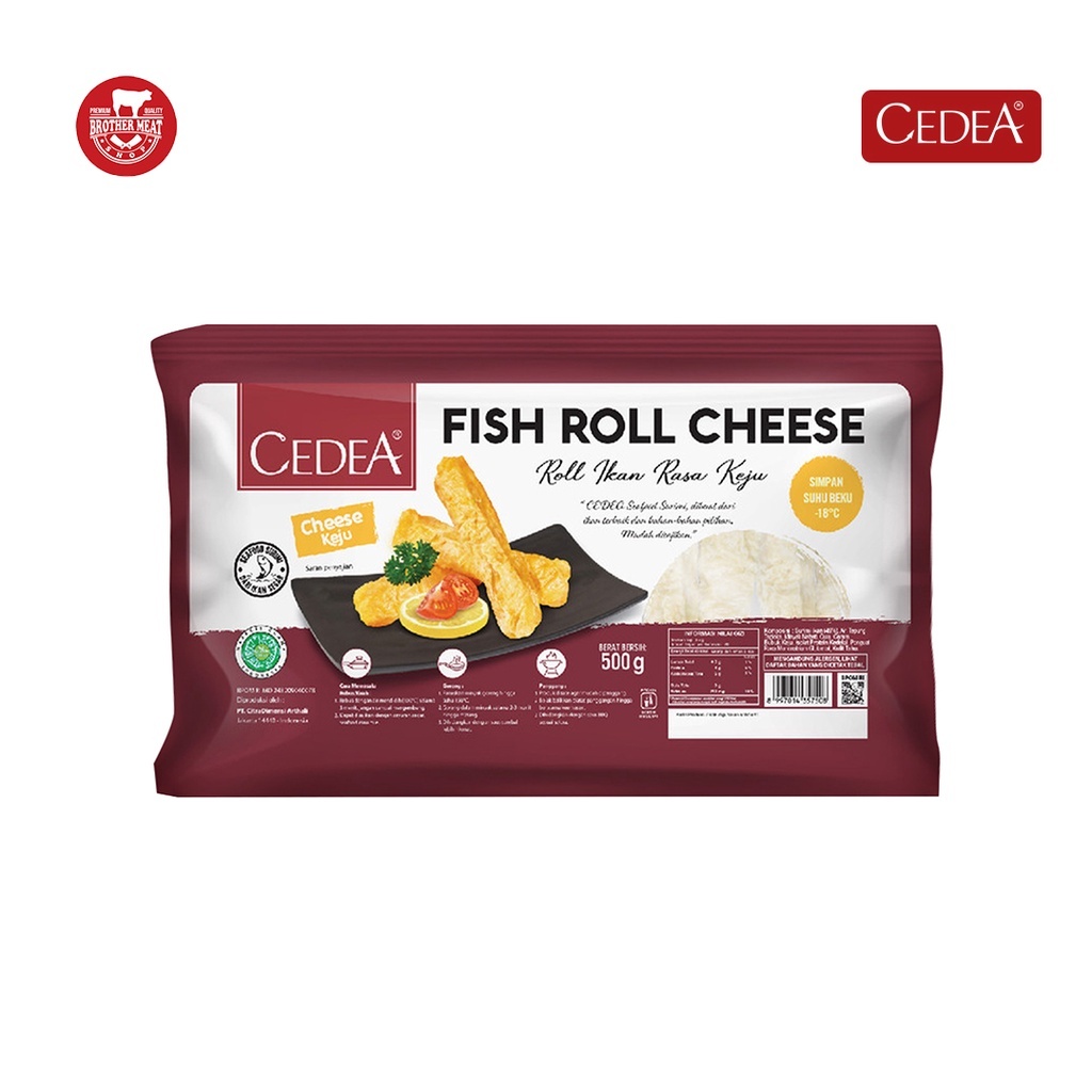 

INSTAN Fish Roll Cedea Cheese 500gr, Frozen & Halal
