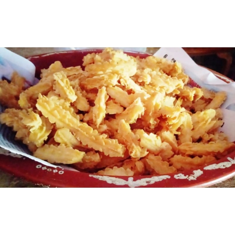 

makana ringan cemilan enak akar kelapa 250gr, snack gurih dan renyah