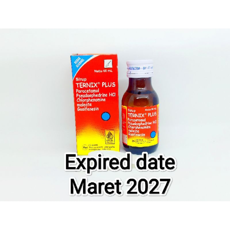TERNIX PLUS SIRUP 60 ML TERNIX PLUS SYRUP 60 ML OBAT BATUK PILEK ANAK ( BATUK BERDAHAK)