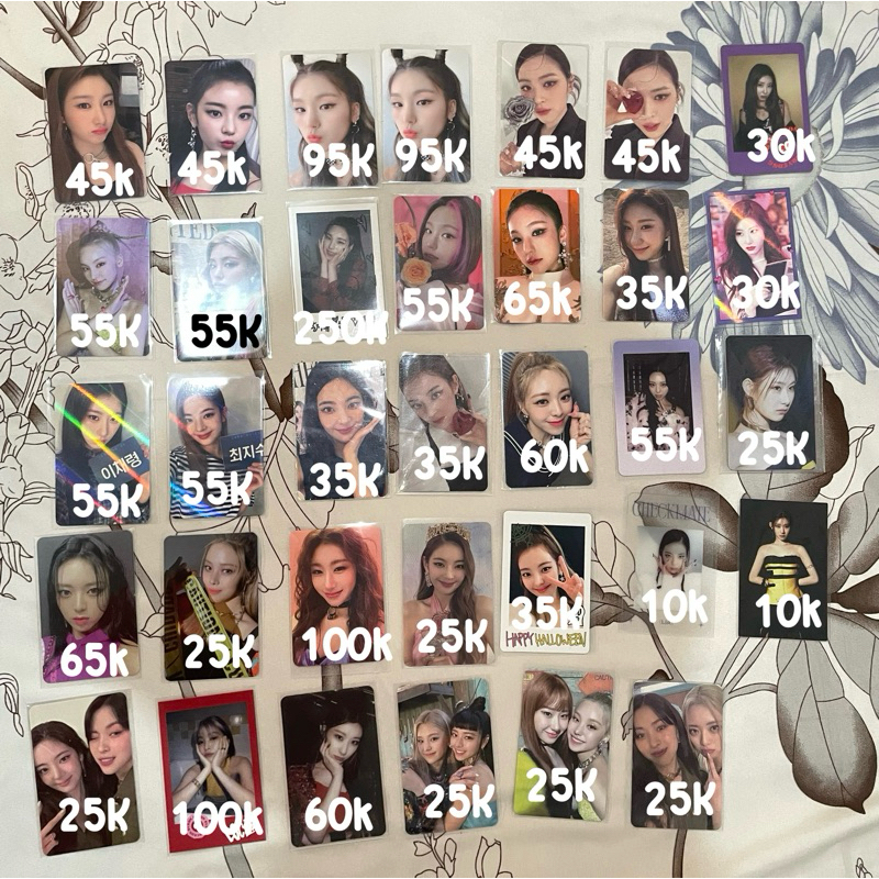 ITZY yeji lia ryujin yuna chaeryeong pc album benefit guess who welkit itz me wannabe not shy icy ch