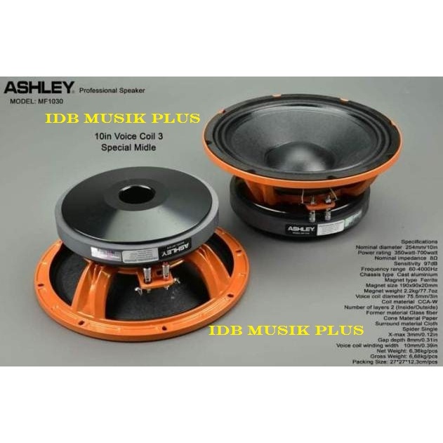 Speaker 10" Ashley MF1030 MF 1030 Component Original