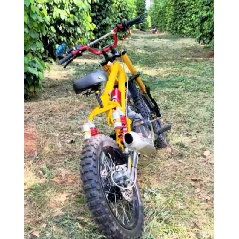 COD] Frame Rangka Double Shock Belakang Motor BMX Cub