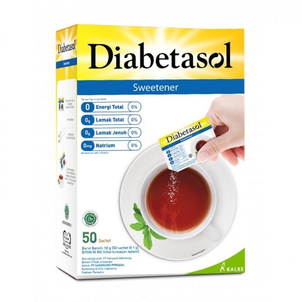 

Gula Diabetasol Sweetener 50 / 100 Sachet