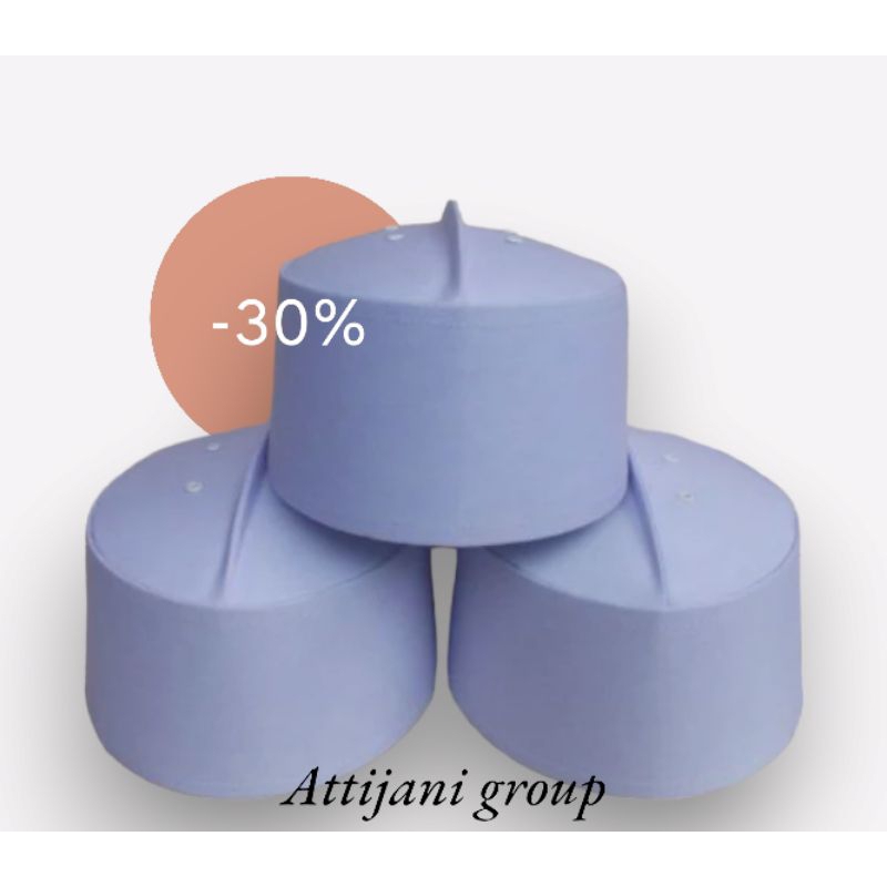 PECI ASSAGOFAH POLOS KOPIAH PUTIH PECI HAJI